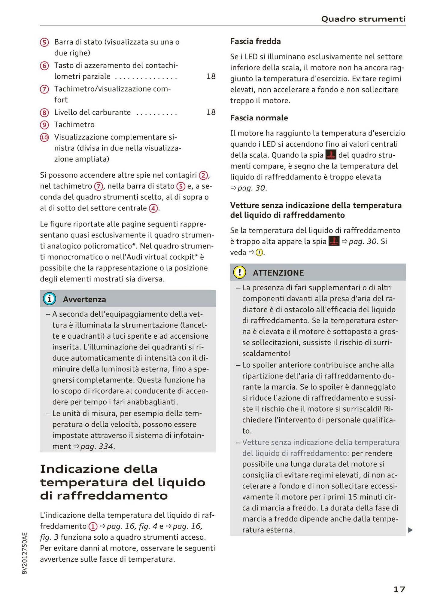 2016-2018 Audi A3 Manuel du propriétaire | Italien