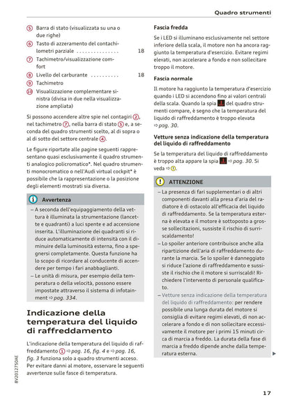 2016-2018 Audi A3 Manuel du propriétaire | Italien