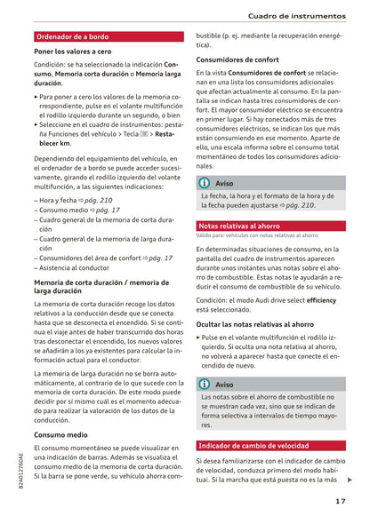 2018-2023 Audi A1 Manuel du propriétaire | Espagnol