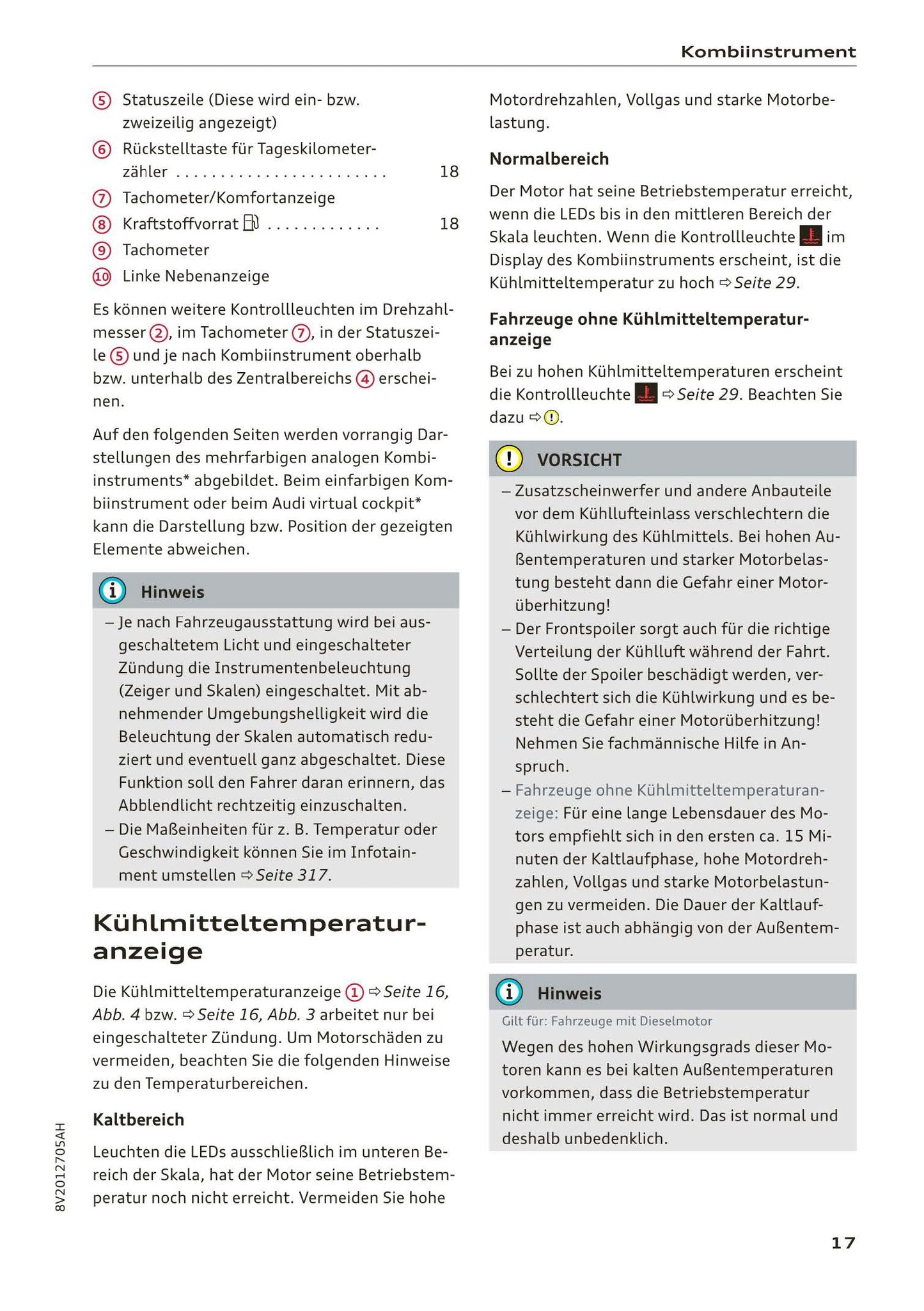 2018-2019 Audi A3/A3 Limousine/A3 Cabriolet/A3 Sportback Owner's Manual | German