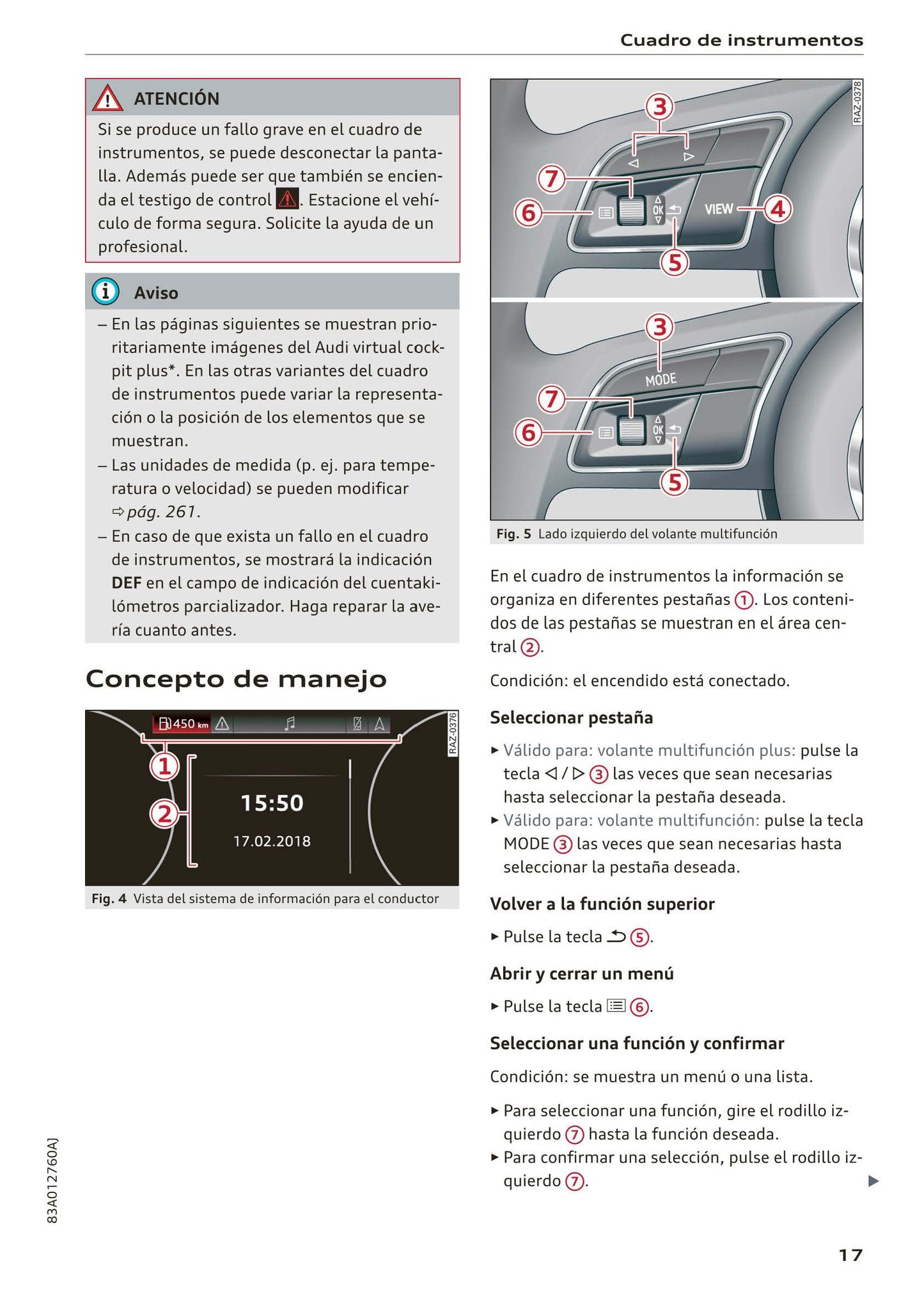 2018-2023 Audi Q3 Manuel du propriétaire | Espagnol