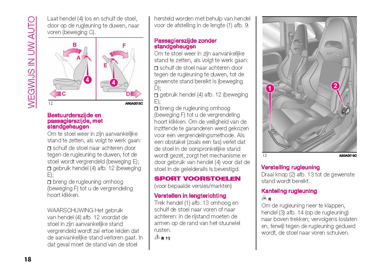 2022-2024 Abarth 595/695 Owner's Manual | Dutch