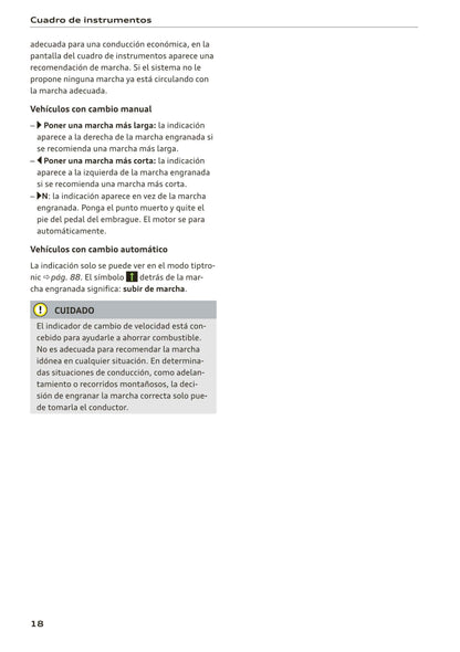 2018-2023 Audi A1 Manuel du propriétaire | Espagnol