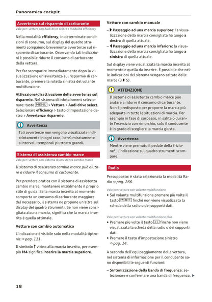 2015-2019 Audi A4/A4 Limousine/A4 Avant Owner's Manual | Italian