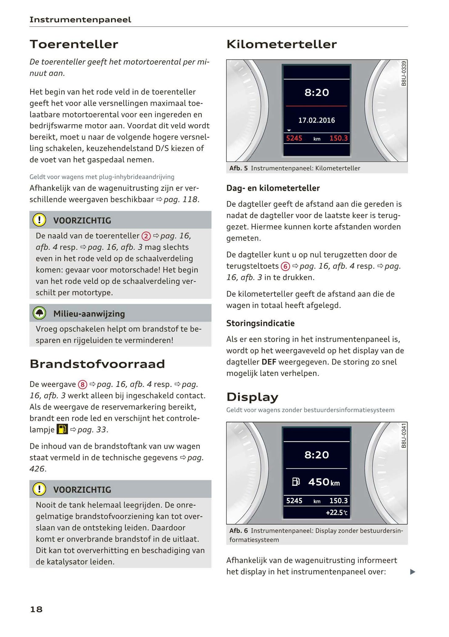 2016-2018 Audi A3/S3/RS 3 Manuel du propriétaire | Néerlandais