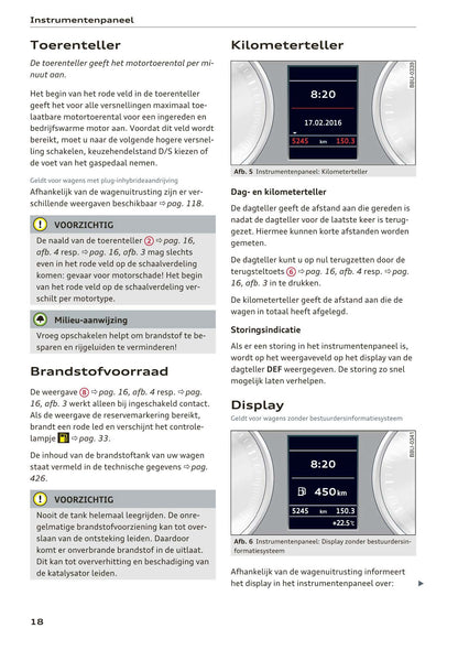 2016-2018 Audi A3/S3/RS 3 Manuel du propriétaire | Néerlandais