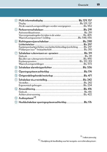 2017-2018 Lexus GS 350/GS 300/GS F Owner's Manual | Dutch