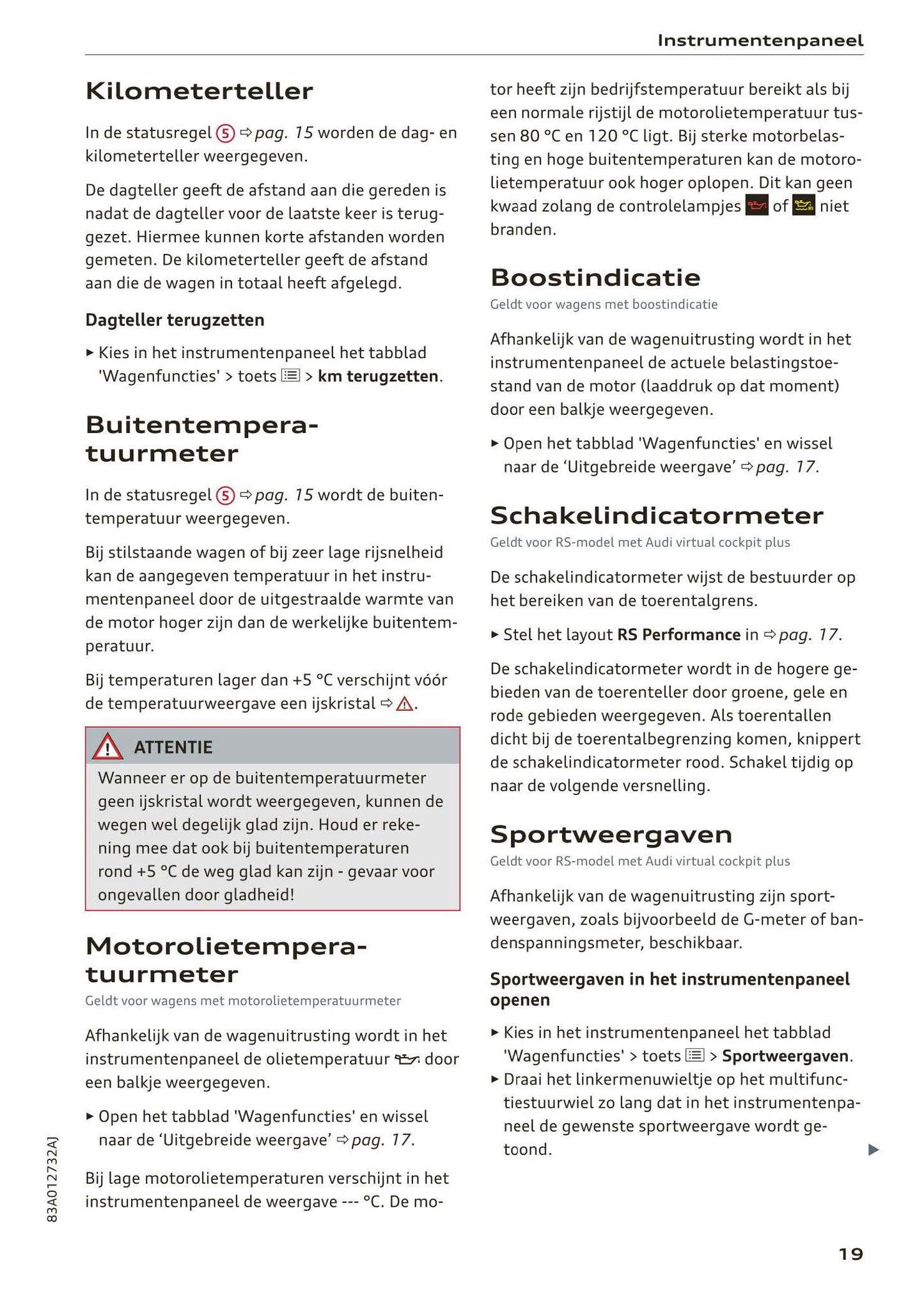 2018-2023 Audi Q3/Q3 Sportback/RS Q3/RS Q3 Sportback Owner's Manual | Dutch