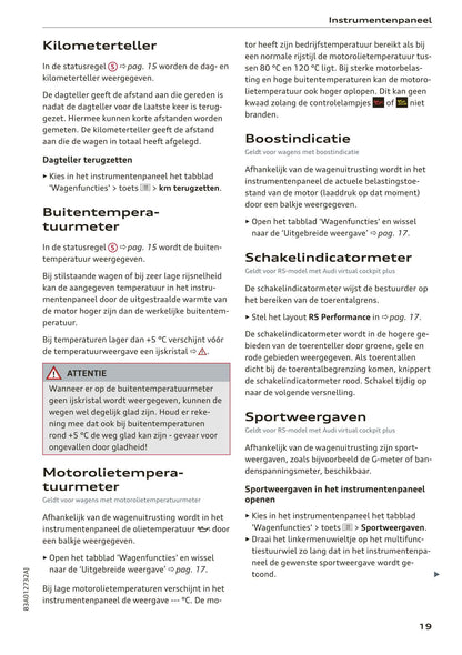 2018-2023 Audi Q3/Q3 Sportback/RS Q3/RS Q3 Sportback Owner's Manual | Dutch