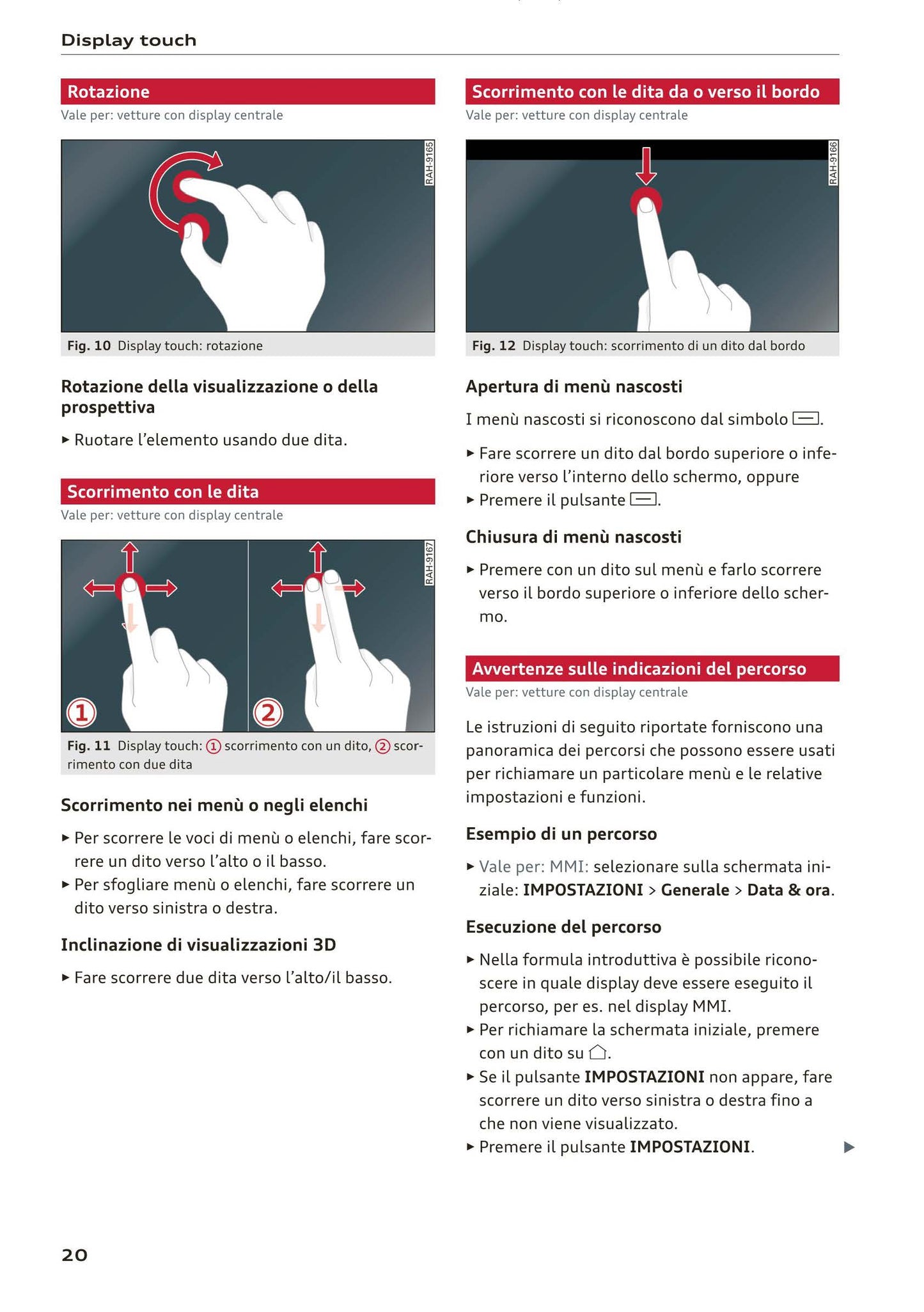 2018-2023 Audi A1 Sportback/A1 citycarver Owner's Manual | Italian