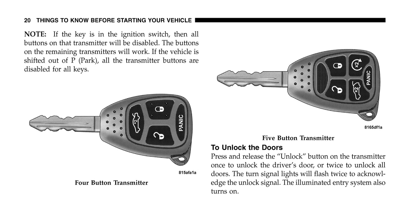 2007 Jeep Grand Cherokee Manuel du propriétaire | Anglais