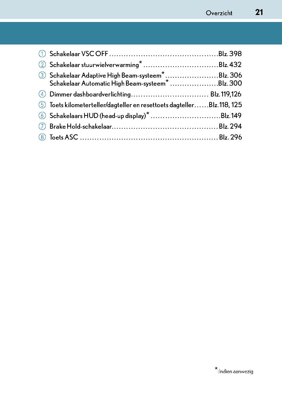 2017-2018 Lexus GS 350/GS 300/GS F Owner's Manual | Dutch