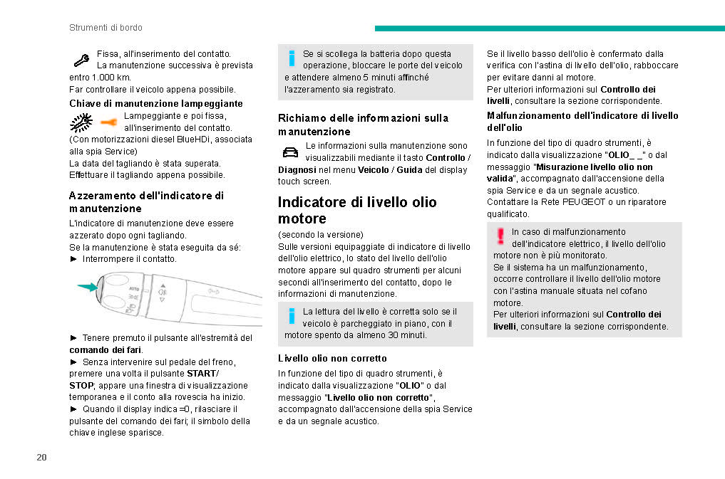 2019-2020 Peugeot 208/e-208 Gebruikershandleiding | Italiaans