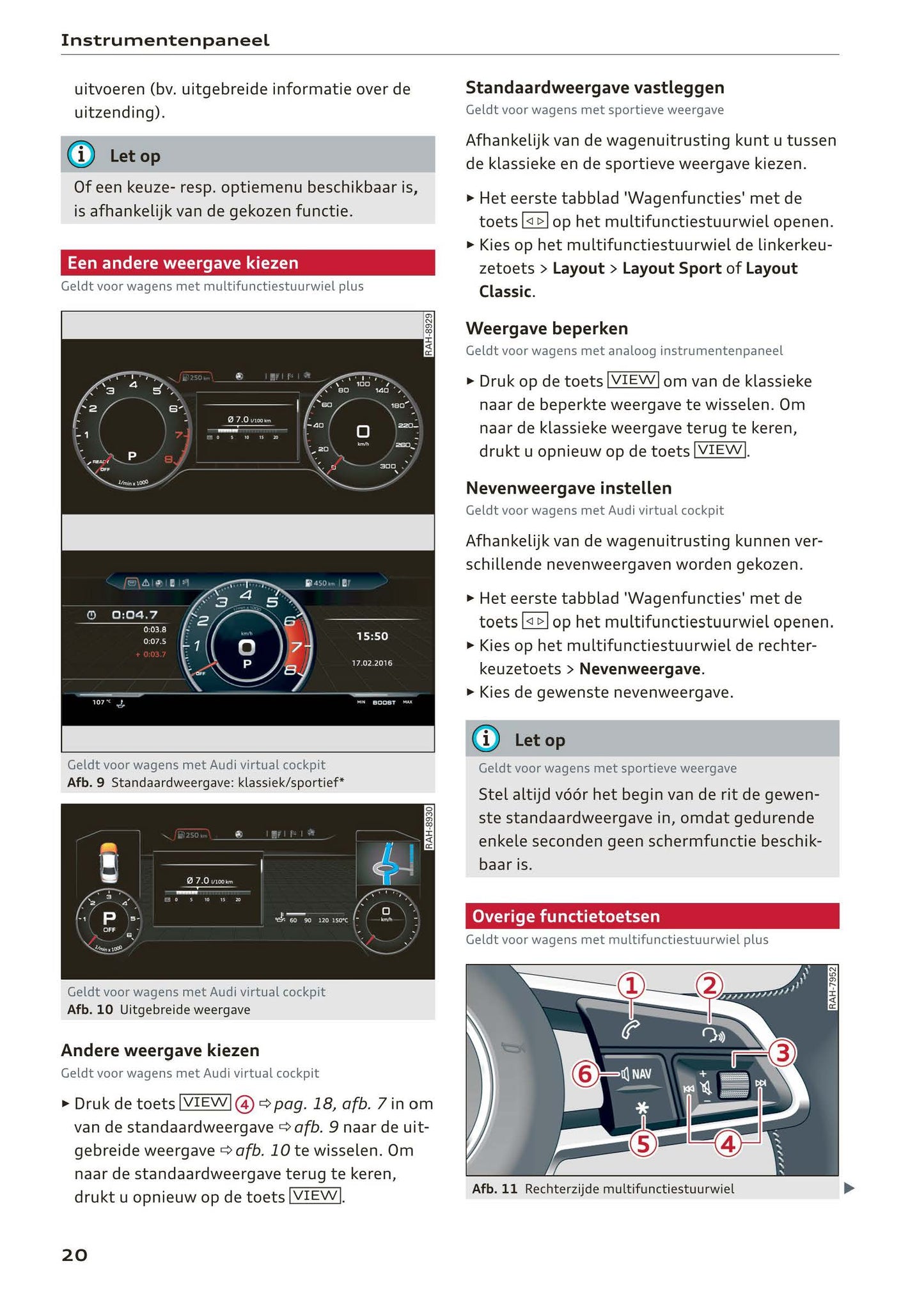 2017-2020 Audi A5 Manuel du propriétaire | Néerlandais