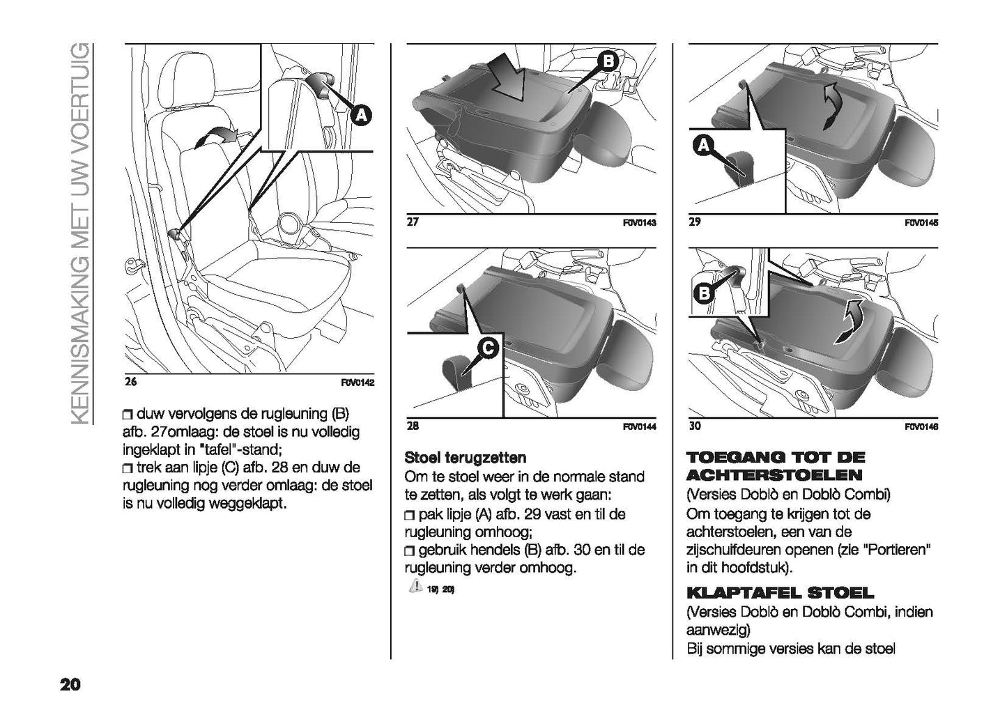 2015-2023 Fiat Doblo Manuel du propriétaire | Néerlandais
