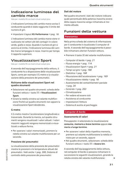 2018-2023 Audi Q3 Manuel du propriétaire | Italien