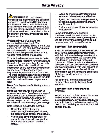 2021 Ford Focus Gebruikershandleiding | Engels