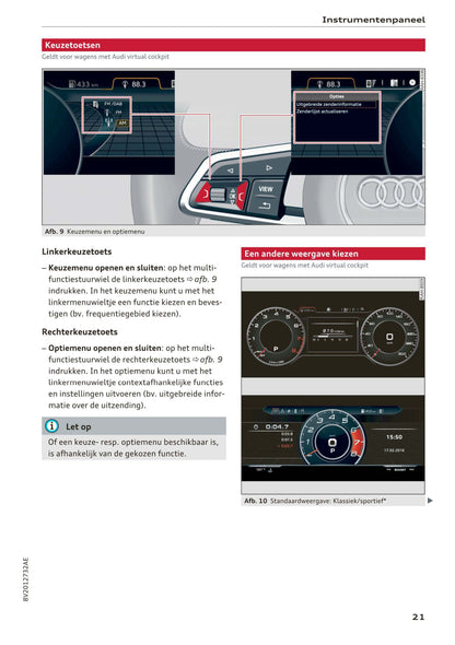 2016-2018 Audi A3/S3/RS 3 Manuel du propriétaire | Néerlandais
