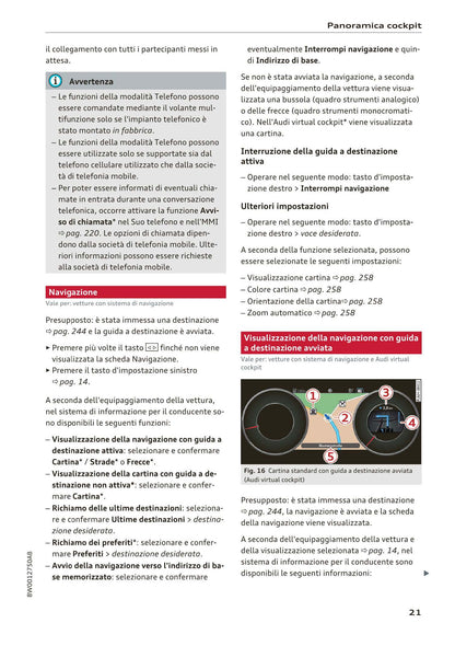 2015-2019 Audi A4/A4 Limousine/A4 Avant Owner's Manual | Italian