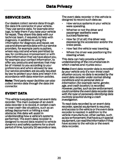 2021 Ford Focus Gebruikershandleiding | Engels