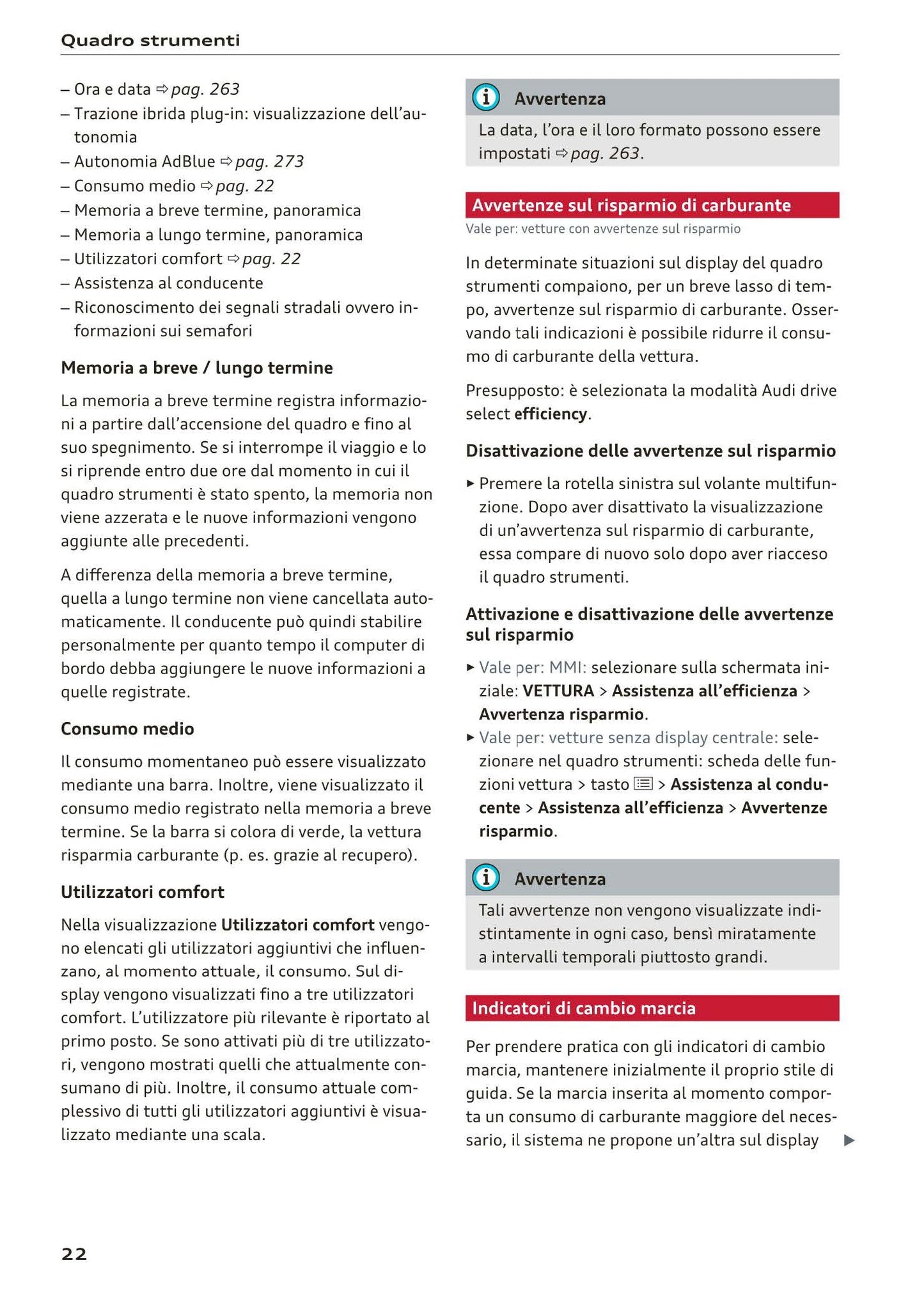 2018-2023 Audi Q3 Manuel du propriétaire | Italien