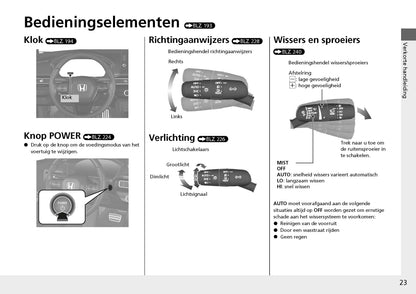 2022-2023 Honda Civic Owner's Manual | Dutch