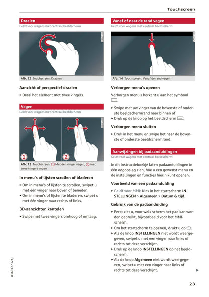 2018-2023 Audi Q3/Q3 Sportback/RS Q3/RS Q3 Sportback Owner's Manual | Dutch