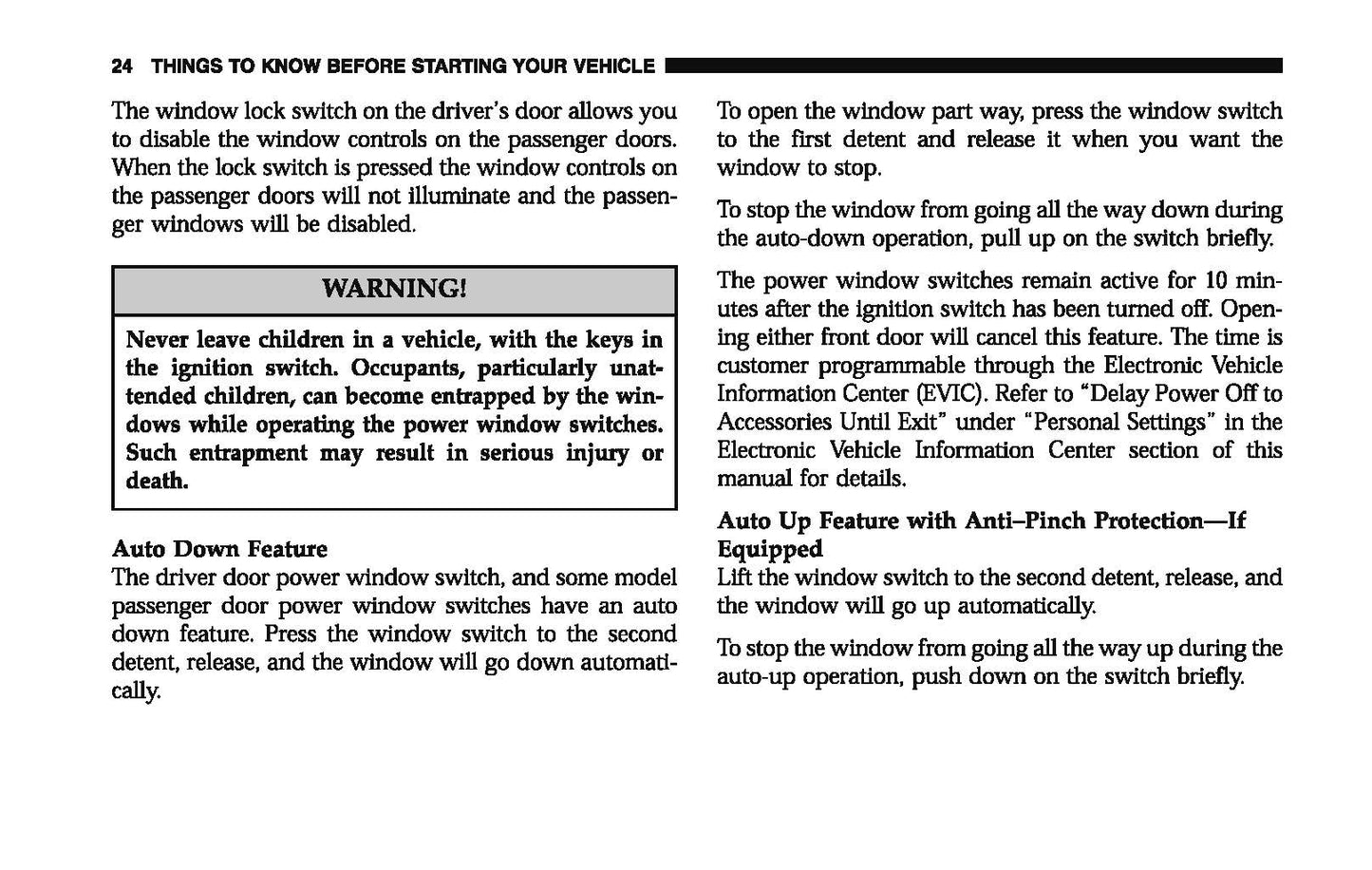 2006 Dodge Magnum Owner's Manual | English
