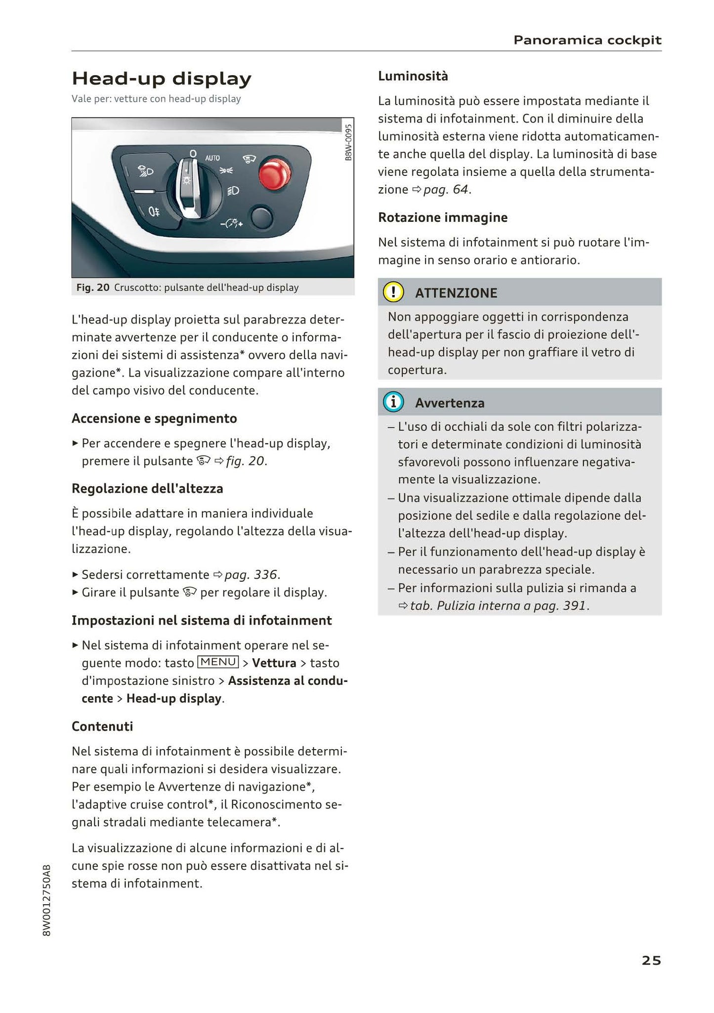 2015-2019 Audi A4/A4 Limousine/A4 Avant Owner's Manual | Italian