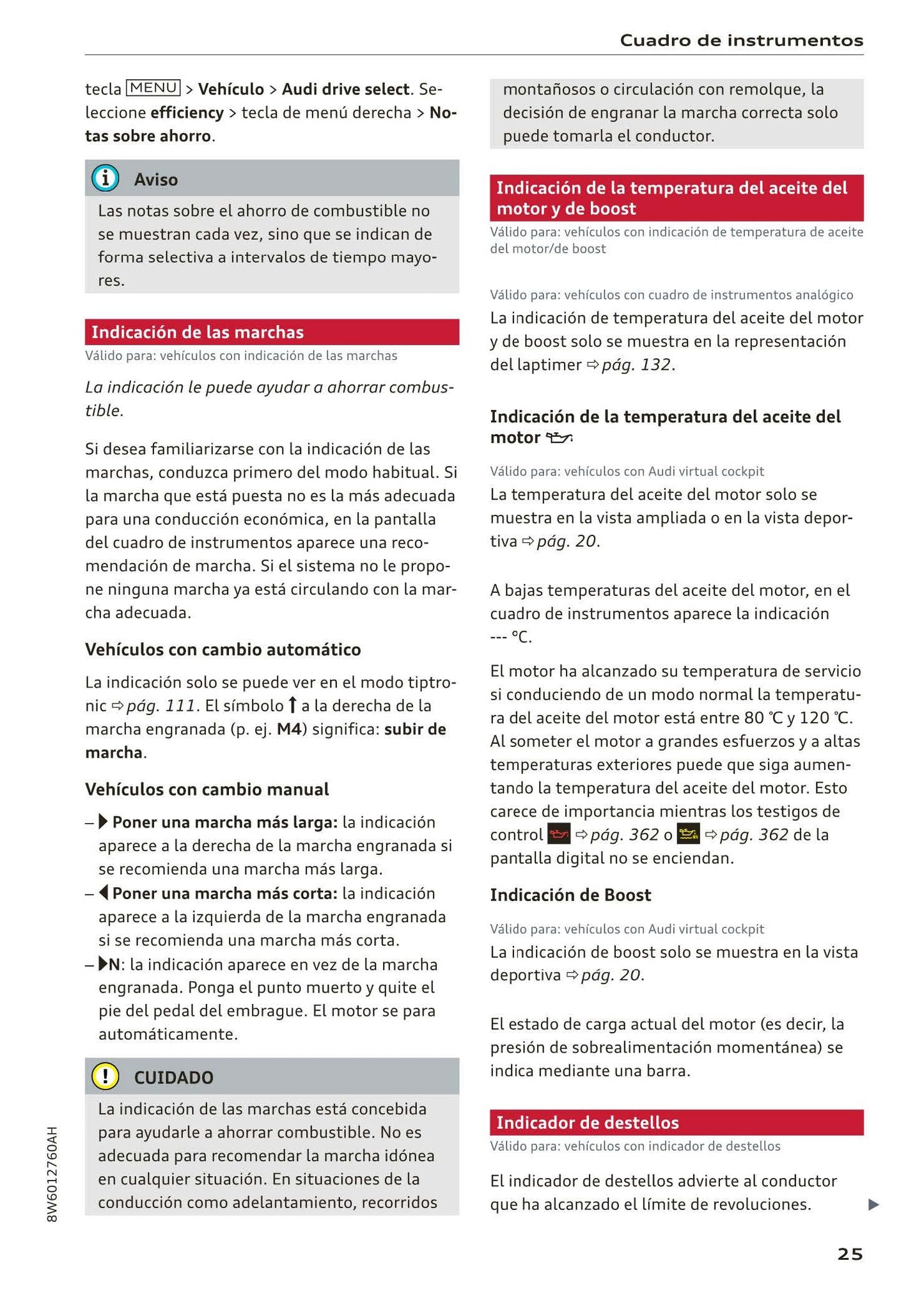 2017-2020 Audi A5 Manuel du propriétaire | Espagnol