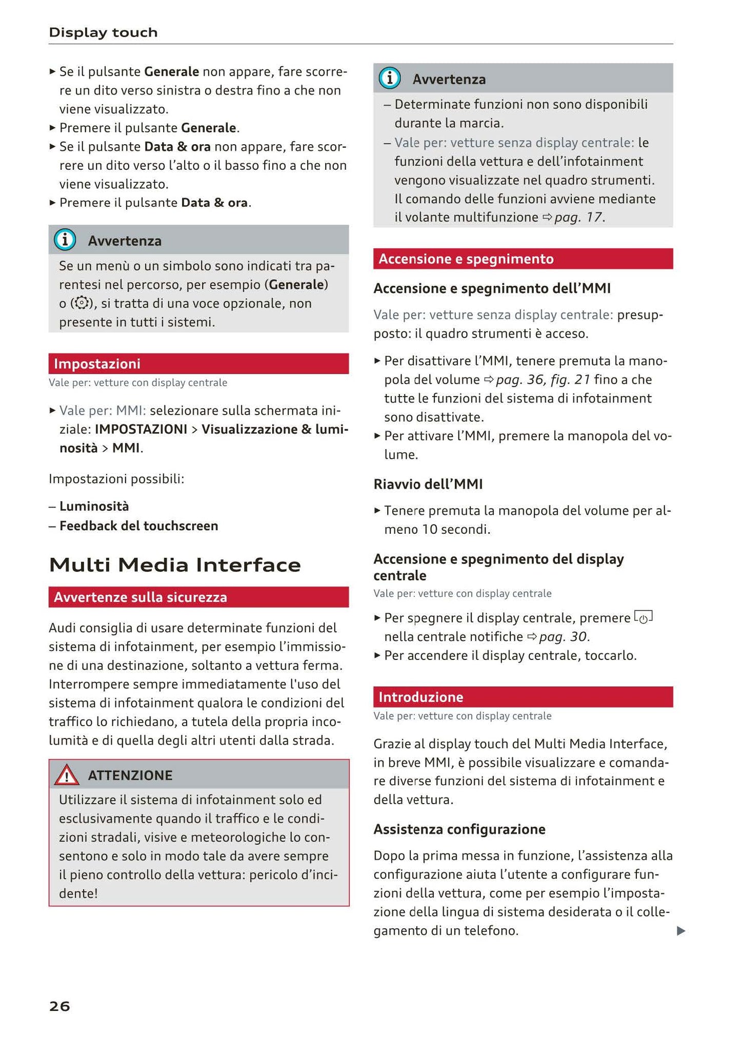 2018-2023 Audi Q3 Manuel du propriétaire | Italien