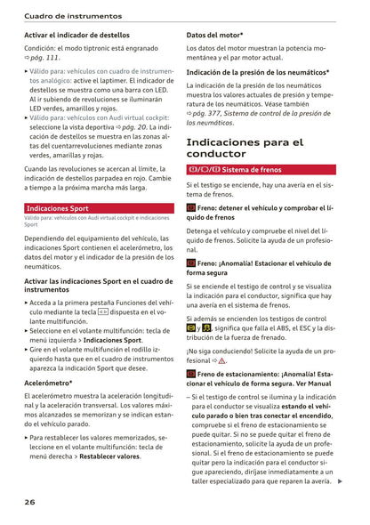 2017-2020 Audi A5 Manuel du propriétaire | Espagnol