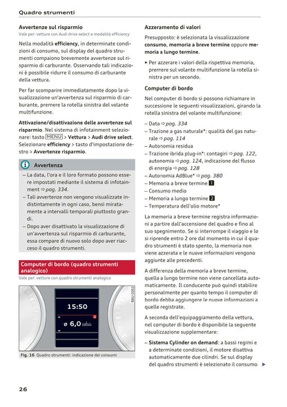 2016-2018 Audi A3 Manuel du propriétaire | Italien