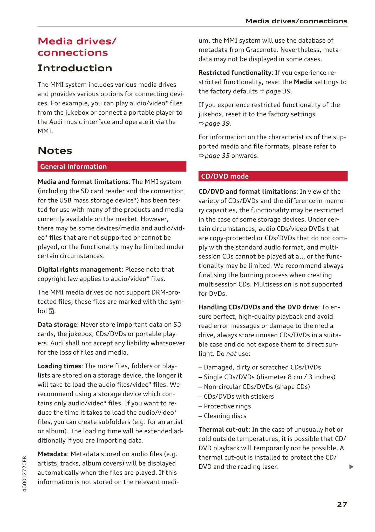 Audi MMI Navigation System Plus 2014 - 2018