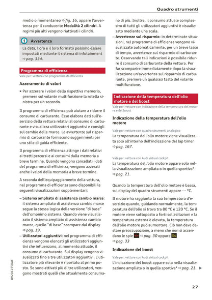 2016-2018 Audi A3 Manuel du propriétaire | Italien