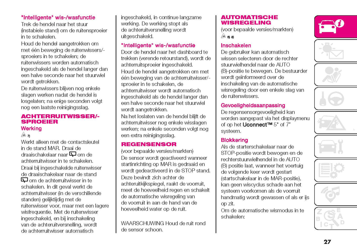 2022-2024 Abarth 595/695 Owner's Manual | Dutch