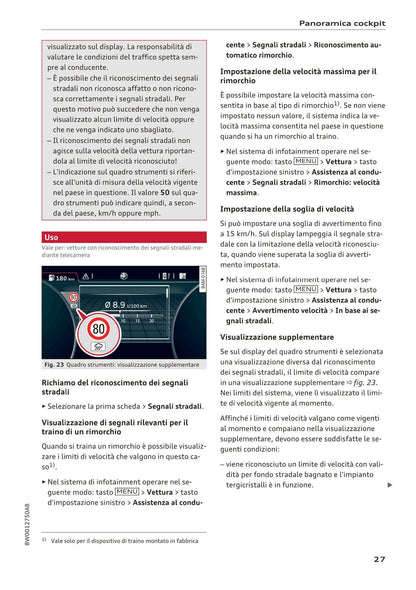 2015-2019 Audi A4/A4 Limousine/A4 Avant Owner's Manual | Italian