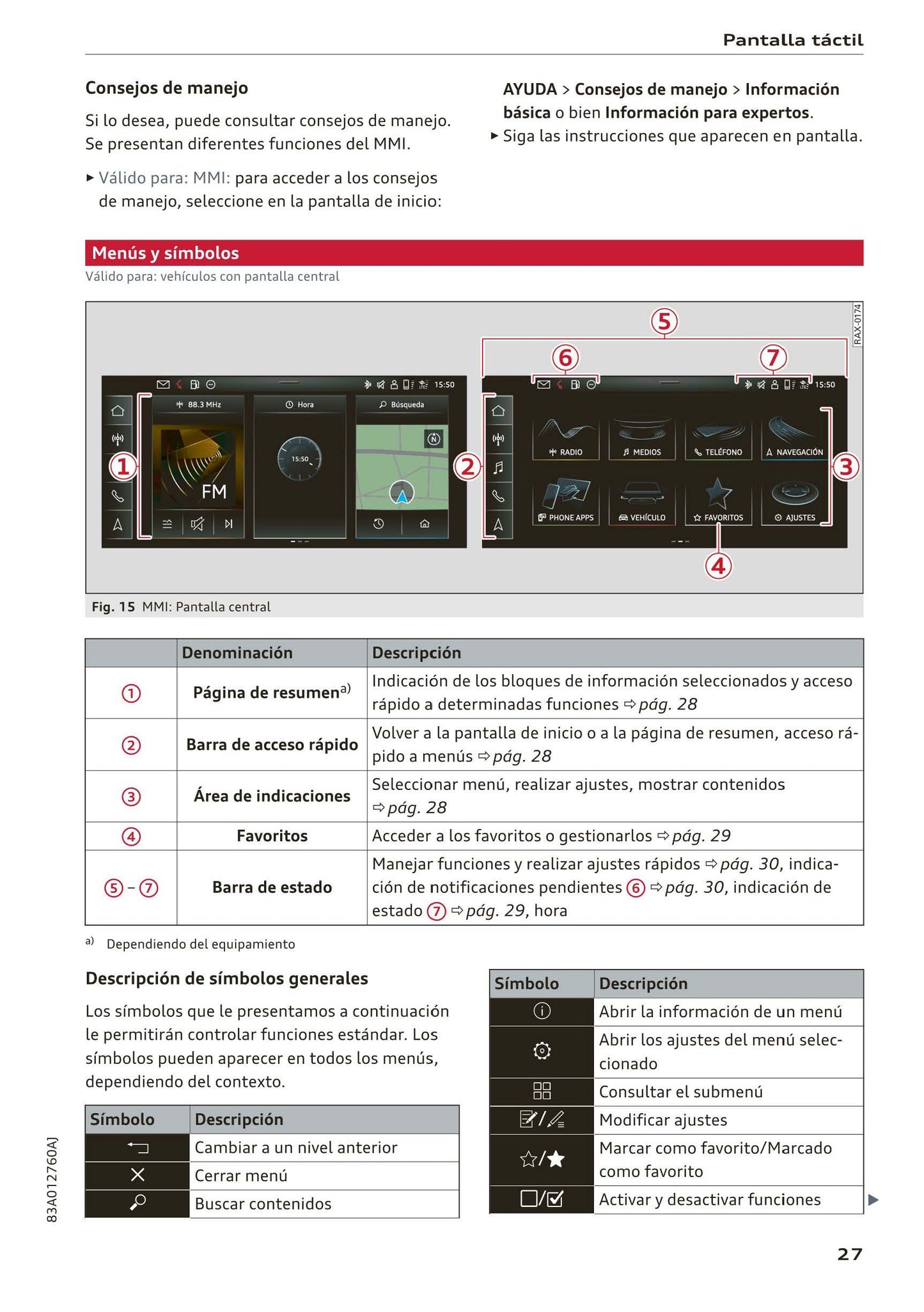 2018-2023 Audi Q3 Manuel du propriétaire | Espagnol