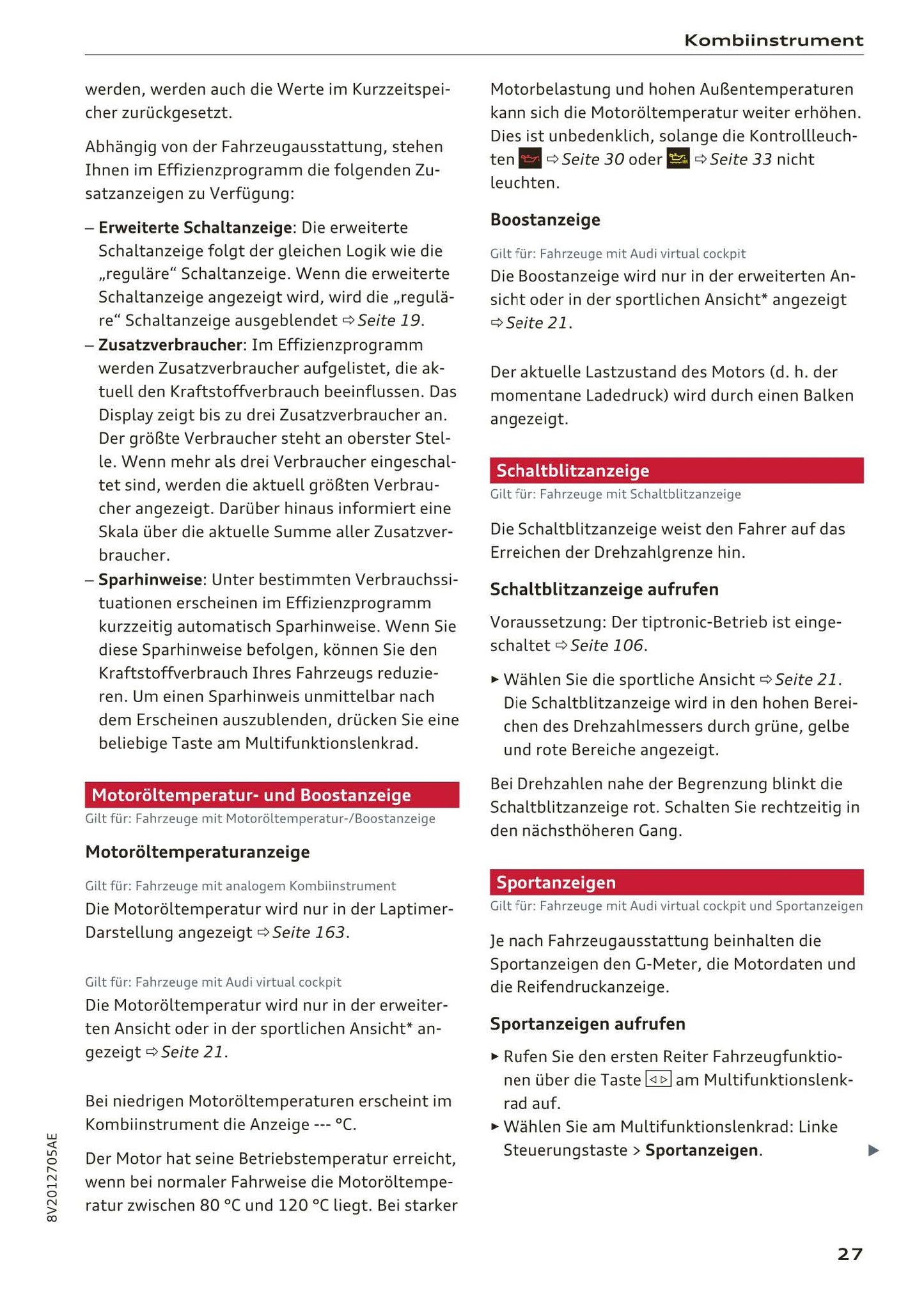 2017-2018 Audi A3/A3 Cabriolet/A3 Limousine/A3 Sportback/A3 Sportback e-tron/A3 Sportback g-tron/RS 3 Limousine/RS 3 Sportback/S3/S3 Cabriolet/S3 Limousine/S3 Sportback Owner's Manual | German