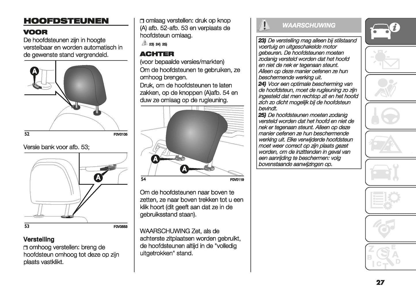 2015-2023 Fiat Doblo Manuel du propriétaire | Néerlandais
