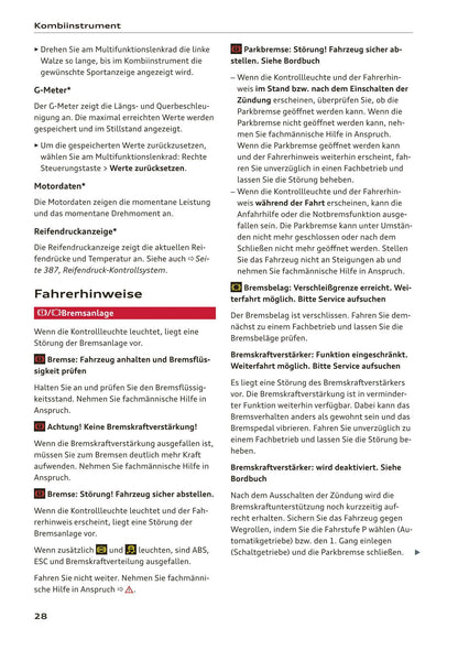 2018-2019 Audi A3/A3 Limousine/A3 Cabriolet/A3 Sportback Owner's Manual | German