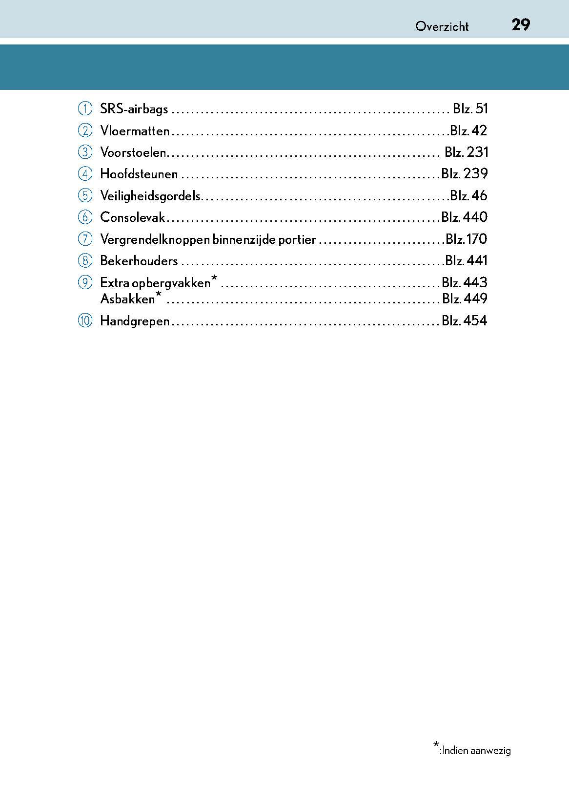 2017-2018 Lexus GS 350/GS 300/GS F Owner's Manual | Dutch