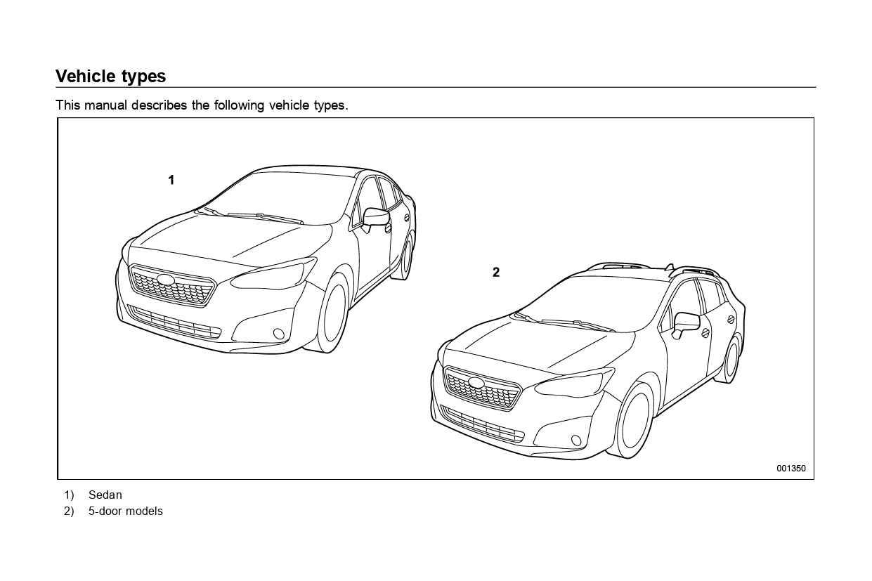 2018 Subaru Impreza Gebruikershandleiding | Engels