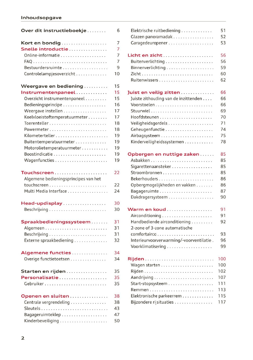 2020-2023 Audi A3 Gebruikershandleiding | Nederlands