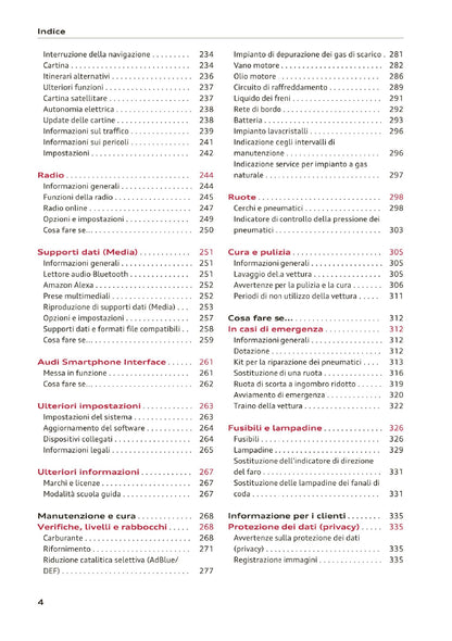 2020-2023 Audi A3 Gebruikershandleiding | Italiaans