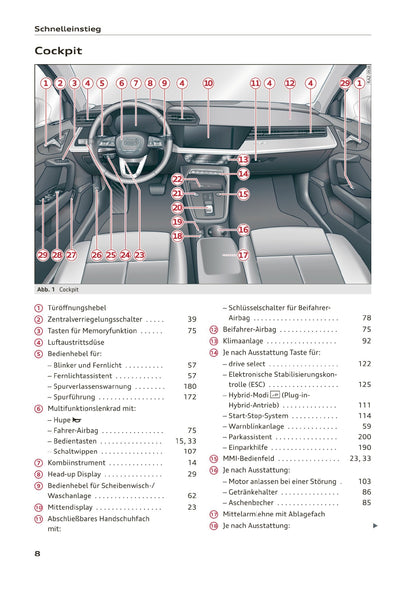 2020-2023 Audi A3 Manuel du propriétaire | Allemand