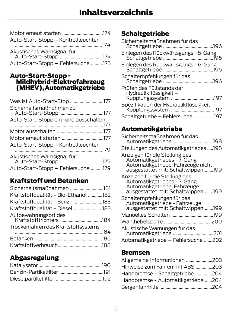 2021 Ford Fiesta Owner's Manual | German