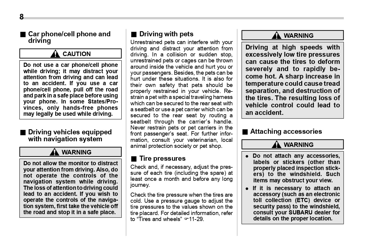 2019 Subaru WRX Owner's Manual | English