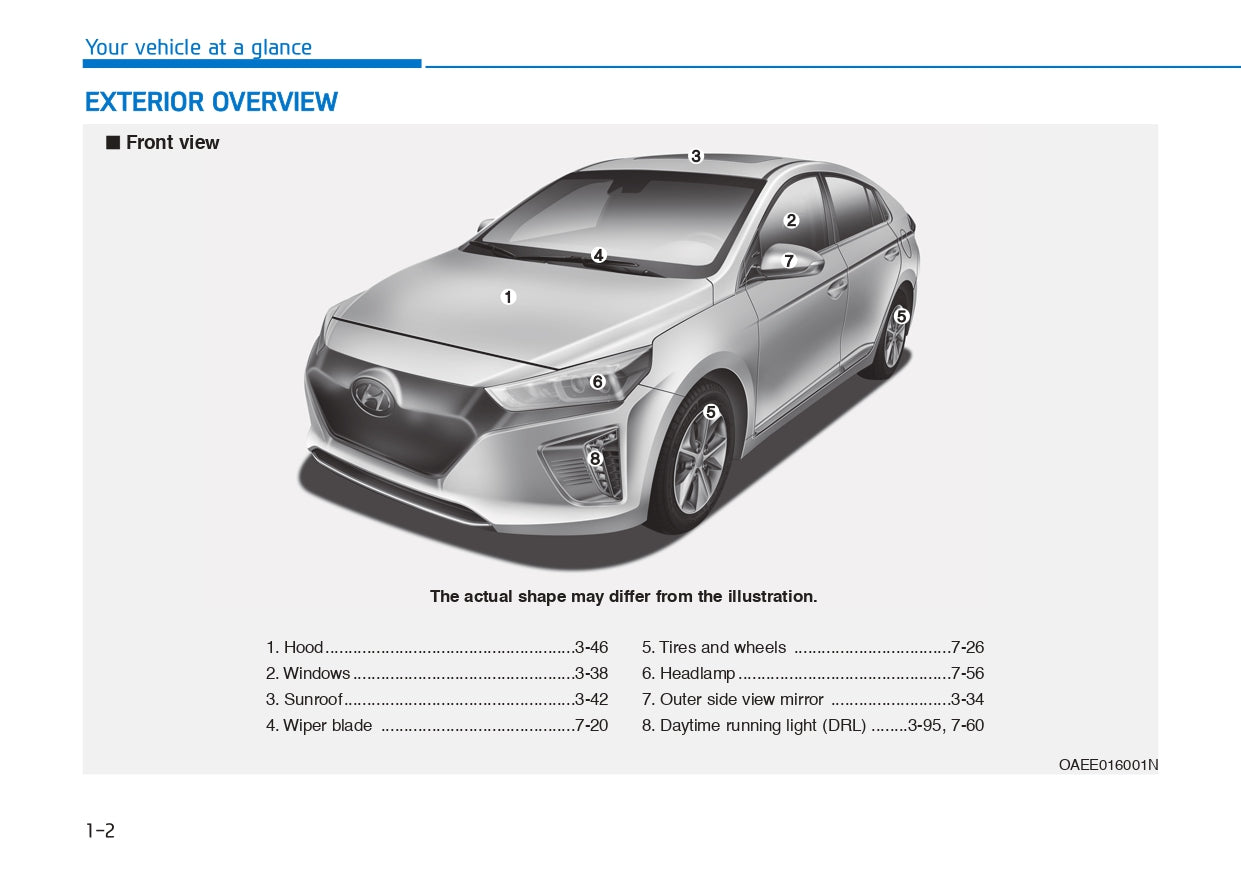 2016-2019 Hyundai Ioniq Manuel du propriétaire | Anglais