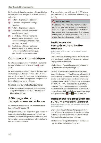 2020-2023 Audi A3 Limousine/A3 Sportback/A3 Sportback g-tron/S3 Limousine/S3 Sportback Owner's Manual | French